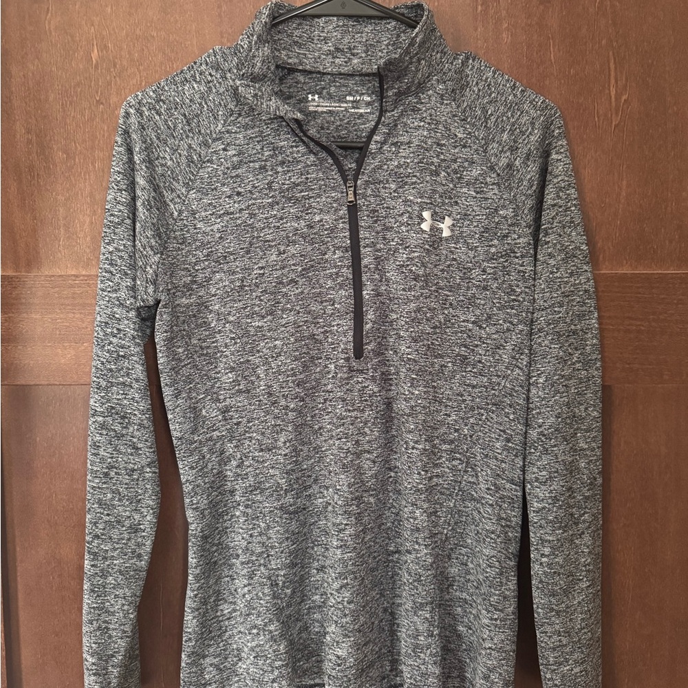 Under Armour Black and White Heathered Pullover